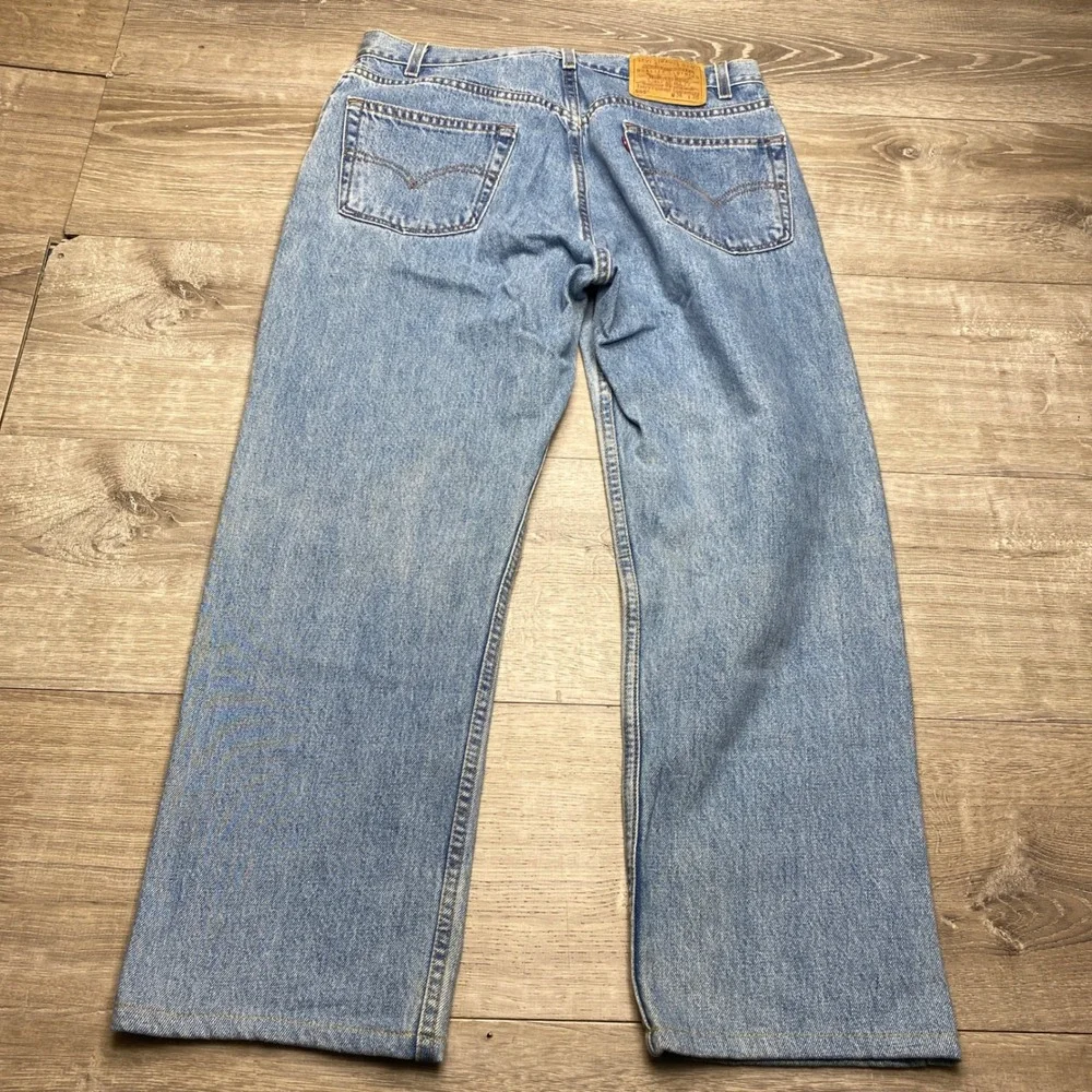 Levi's 512 Jeans Mens 36x30 Blue Vintage Made USA 2000 Straight Leg Denim‎